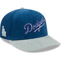 mutzen-gebogen-blau-snapback-9fifty-9fifity-two-tone-cord-der-los-angeles-dodgers-mlb-von-new-era