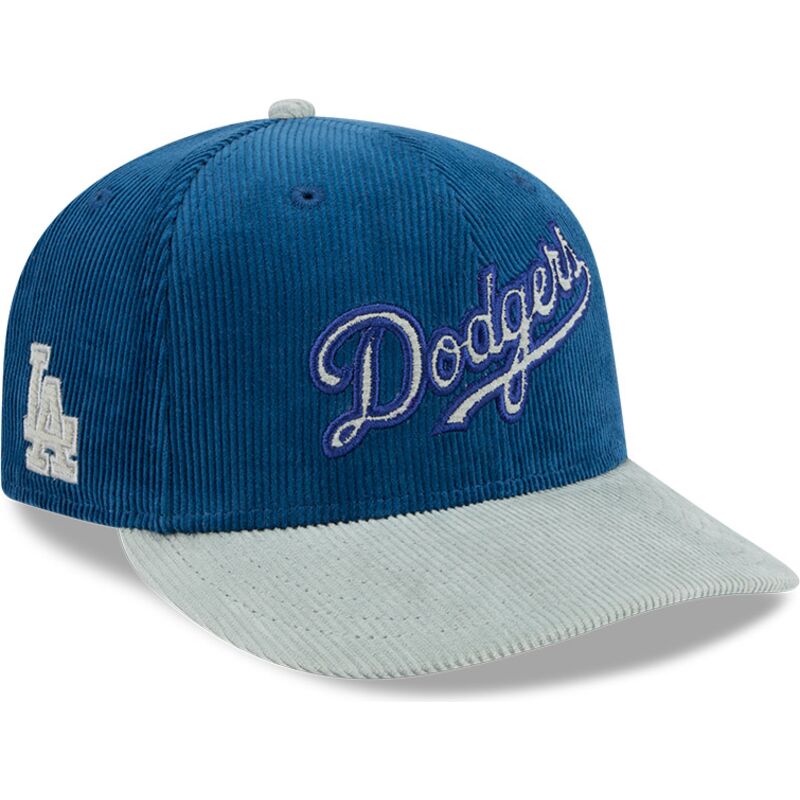 casquette-courbee-bleue-snapback-9fifity-two-tone-cord-los-angeles-dodgers-mlb-new-era