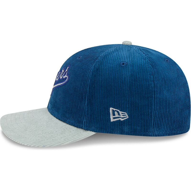 casquette-courbee-bleue-snapback-9fifity-two-tone-cord-los-angeles-dodgers-mlb-new-era