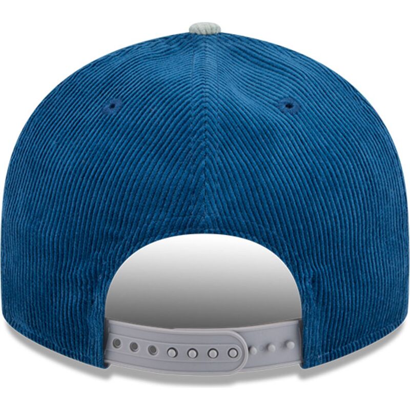 casquette-courbee-bleue-snapback-9fifity-two-tone-cord-los-angeles-dodgers-mlb-new-era