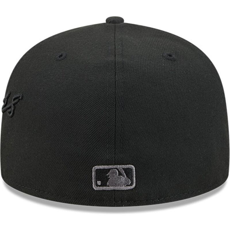casquette-plate-noire-ajustee-avec-logo-grise-59fifty-side-script-los-angeles-dodgers-mlb-new-era
