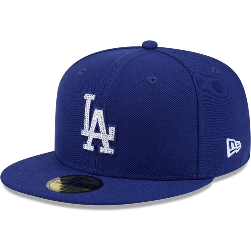 casquette-plate-bleue-ajustee-59fifty-rhinstone-badge-los-angeles-dodgers-mlb-new-era casquette-plate-bleue-ajustee-59fifty-rhinstone-badge-los-angeles-dodgers-mlb-new-era