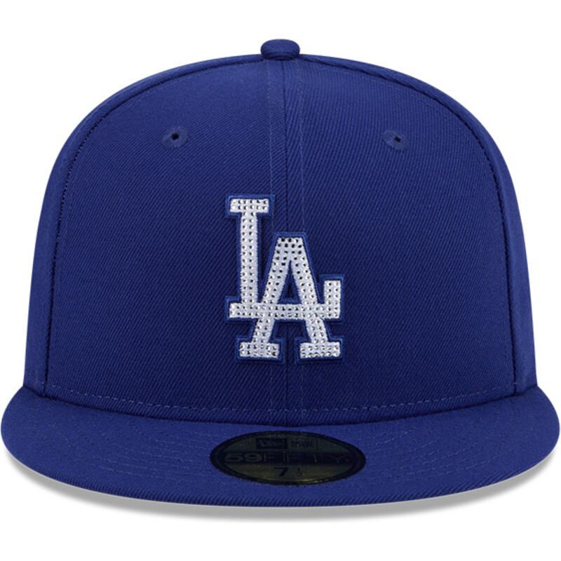 casquette-plate-bleue-ajustee-59fifty-rhinstone-badge-los-angeles-dodgers-mlb-new-era casquette-plate-bleue-ajustee-59fifty-rhinstone-badge-los-angeles-dodgers-mlb-new-era