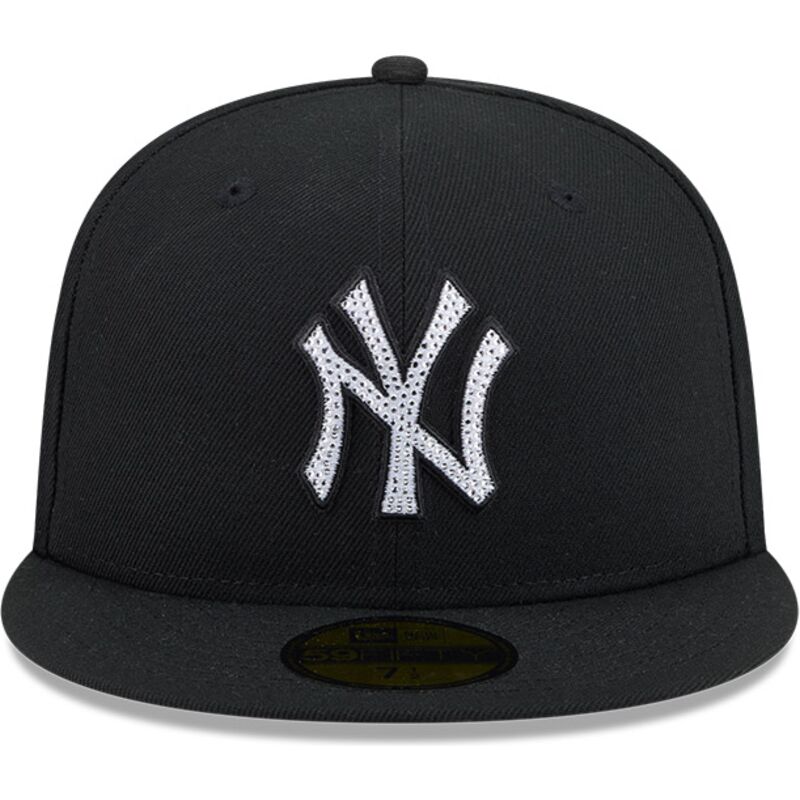 mutzen-flach-schwarz-angepasst-59fifty-rhinestone-badge-der-new-york-yankees-mlb-von-new-era