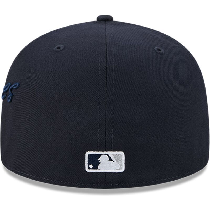 casquette-plate-bleue-marine-ajustee-59fifty-side-script-new-york-yankees-mlb-new-era
