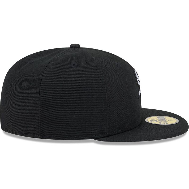 mutzen-flach-schwarz-angepasst-59fifty-rhinestone-badge-der-chicago-white-sox-mlb-von-new-era