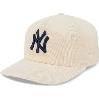 Casquette courbée beige ajustable avec logo bleu marine 19TWENTY NA Lifestyle F1 New York Yankees MLB New Era
