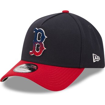 Casquette courbée bleue marine et rouge snapback 9FORTY A Frame NA Lifestyle F1 Boston Red Sox MLB New Era