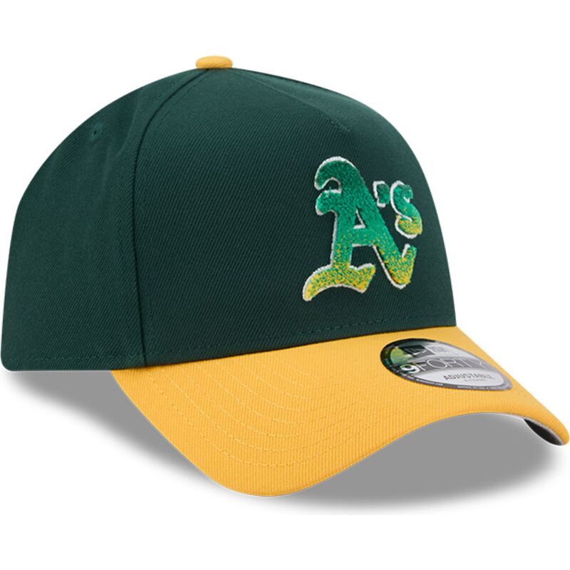 mutzen-gebogen-grun-snapback-9forty-a-frame-na-lifestyle-f1-der-oakland-athletics-mlb-von-new-era