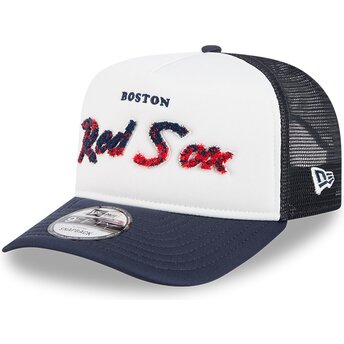 Casquette trucker bleue marine et blanche 9FIFTY A Frame NA Lifestyle F1 Boston Red Sox MLB New Era