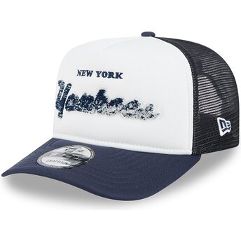 Mützen gebogen marineblau snapback 9FIFTY A Frame NA Lifestyle F1 der New York Yankees MLB von New Era