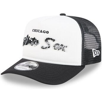 Casquette trucker noire et blanche 9FIFTY A Frame NA Lifestyle F1 Chicago White Sox MLB New Era
