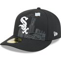 casquette-courbee-noire-ajustee-59fifty-pin-na-lifestyle-f1-chicago-white-sox-mlb-new-era