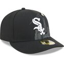 casquette-courbee-noire-ajustee-59fifty-pin-na-lifestyle-f1-chicago-white-sox-mlb-new-era