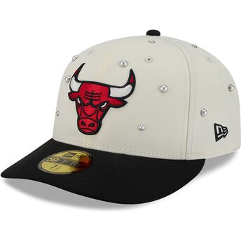 Mützen gebogen beige angepasst 59FIFTY Beads NA Lifestyle F1 der Chicago Bulls NBA von New Era