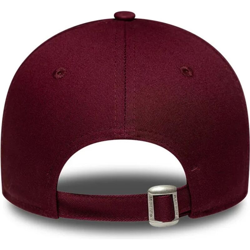 mutzen-gebogen-rot-verstellbares-band-rosa-9forty-metallic-der-new-york-yankees-mlb-von-new-era