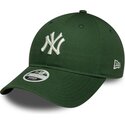 mutzen-gebogen-grun-verstellbares-band-9twenty-league-essential-midi-der-new-york-yankees-mlb-von-new-era