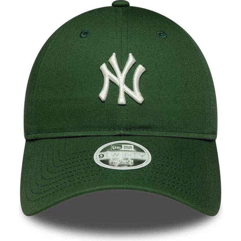 mutzen-gebogen-grun-verstellbares-band-9twenty-league-essential-midi-der-new-york-yankees-mlb-von-new-era