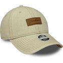 mutzen-gebogen-beige-verstellbares-band-9twenty-denim-der-new-york-yankees-mlb-von-new-era