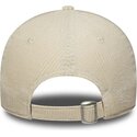 casquette-courbee-beige-ajustable-pour-femme-avec-logo-beige-9forty-cord-new-york-yankees-mlb-new-era