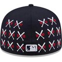 mutzen-flach-marineblau-angepasst-59fifty-spike-lee-crossed-bats-der-new-york-yankees-mlb-von-new-era