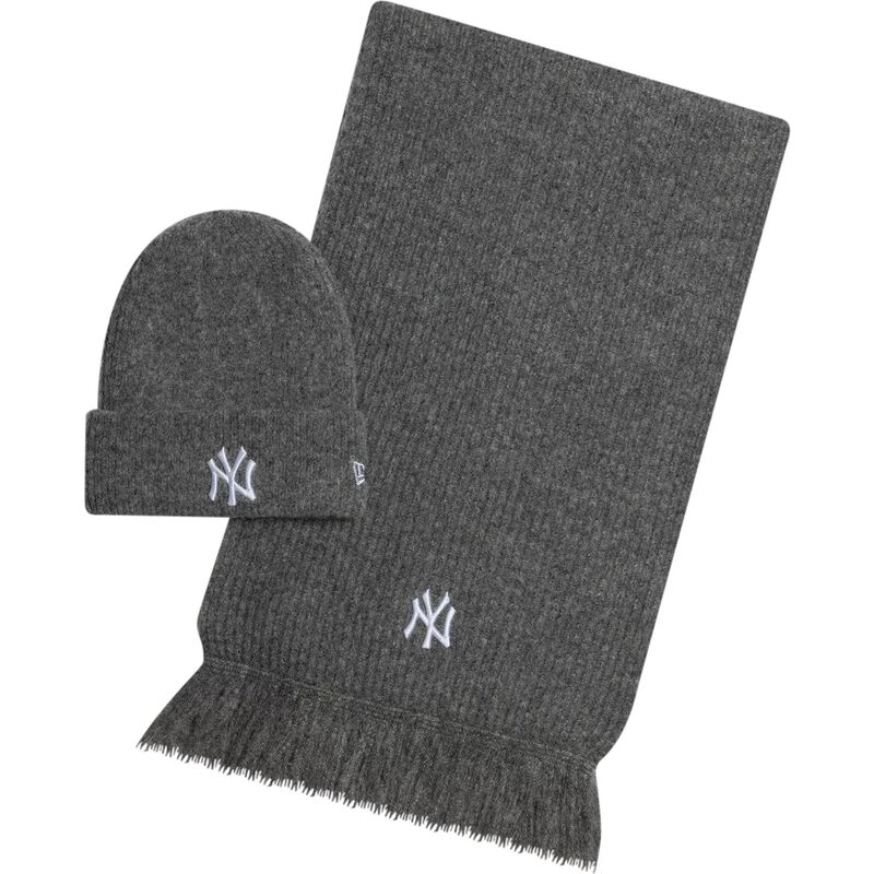 mutzen-grau-bufanda-knit-set-der-new-york-yankees-mlb-von-new-era