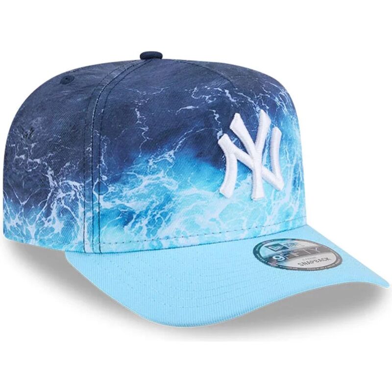 mutzen-gebogen-blau-snapback-9fifty-a-frame-deep-water-der-new-york-yankees-mlb-von-new-era