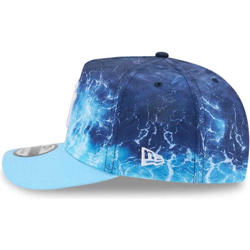 mutzen-gebogen-blau-snapback-9fifty-a-frame-deep-water-der-new-york-yankees-mlb-von-new-era