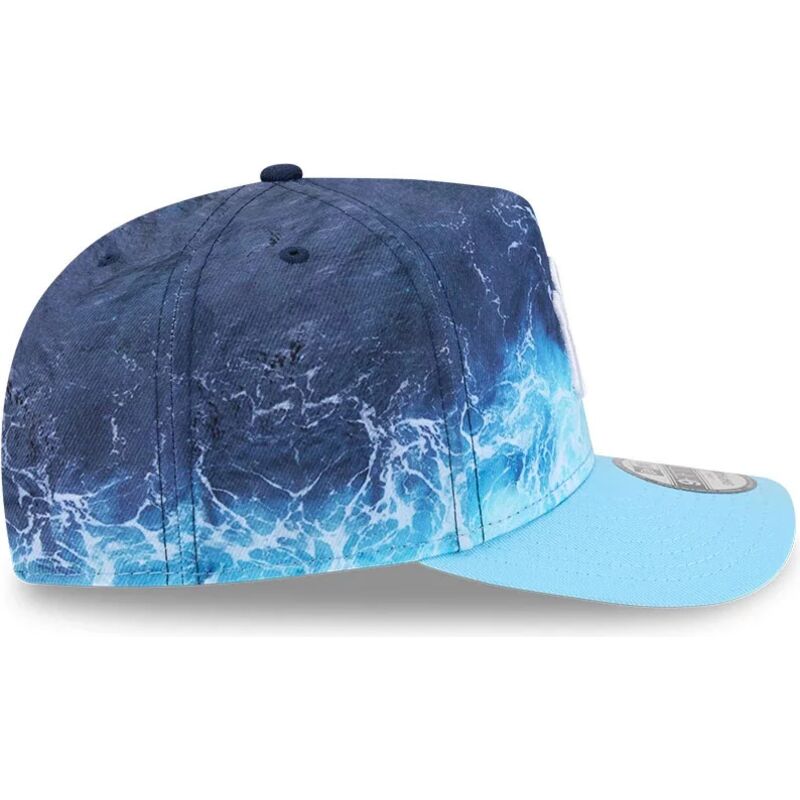 mutzen-gebogen-blau-snapback-9fifty-a-frame-deep-water-der-new-york-yankees-mlb-von-new-era