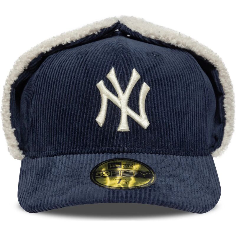 casquette-courbee-bleue-marine-ajustee-59fifty-cord-dog-ear-new-york-yankees-mlb-new-era casquette-courbee-bleue-marine-ajustee-59fifty-cord-dog-ear-new-york-yankees-mlb-new-era