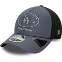 casquette-trucker-grise-et-noire-9forty-apex-graphic-los-angeles-dodgers-mlb-new-era