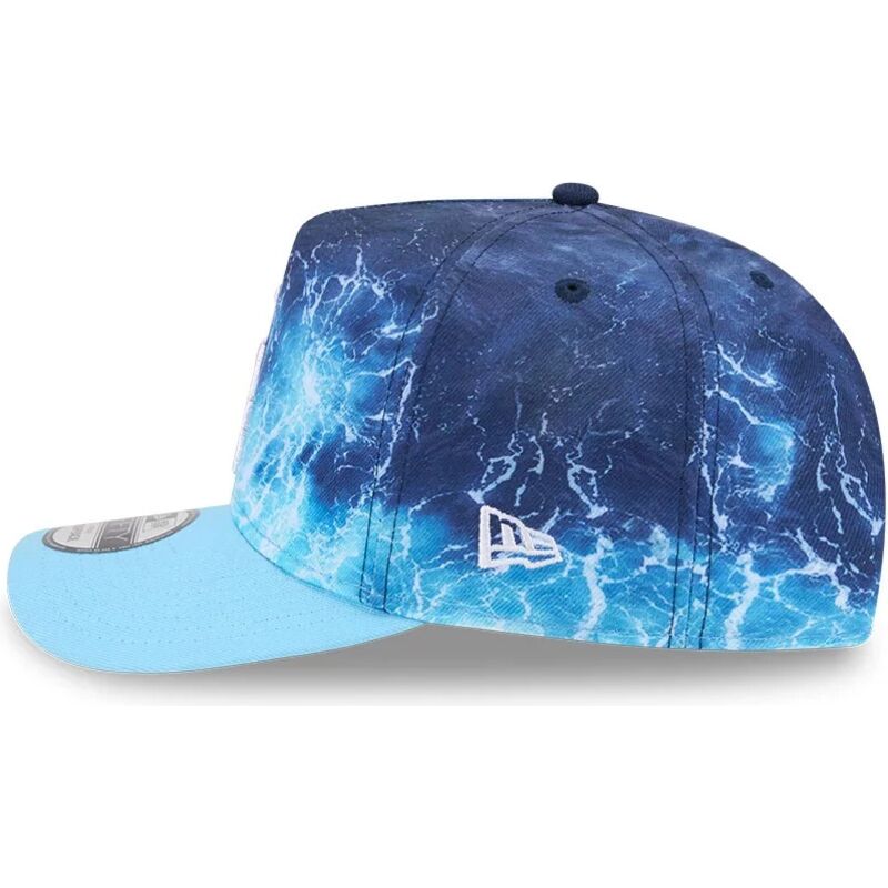 mutzen-gebogen-blau-snapback-9fifty-a-frame-deep-water-der-los-angeles-dodgers-mlb-von-new-era