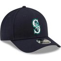 casquette-courbee-bleue-marine-snapback-9forty-m-crown-player-replica-seattle-mariners-mlb-new-era