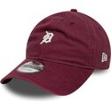 casquette-courbee-grenat-ajustable-9twenty-mini-logo-detroit-tigers-mlb-new-era