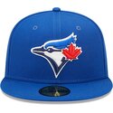 casquette-plate-bleue-ajustee-59fifty-ac-perf-toronto-blue-jays-mlb-new-era
