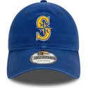 mutzen-gebogen-blau-verstellbares-band-9twenty-core-classic-der-seattle-mariners-mlb-von-new-era