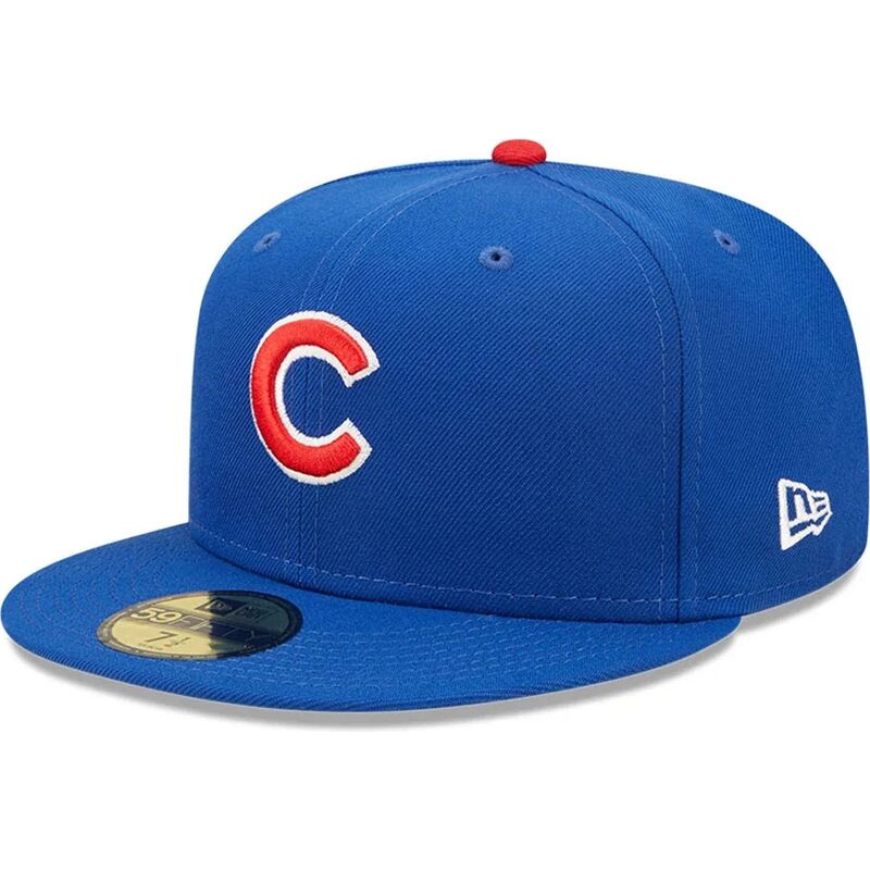 casquette-plate-bleue-ajustee-59fifty-ac-perf-chicago-cubs-mlb-new-era