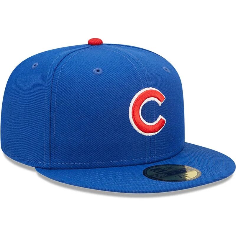 casquette-plate-bleue-ajustee-59fifty-ac-perf-chicago-cubs-mlb-new-era