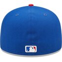 casquette-plate-bleue-ajustee-59fifty-ac-perf-chicago-cubs-mlb-new-era