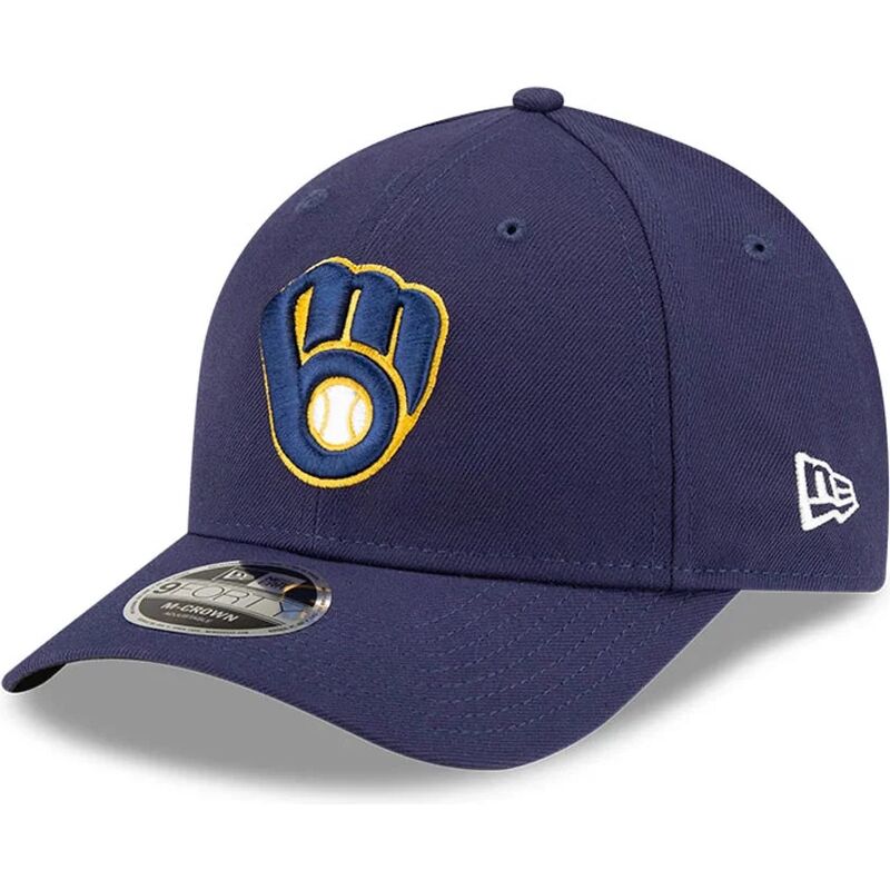 casquette-courbee-bleue-marine-snapback-9forty-m-crown-player-replica-milwaukee-brewers-mlb-new-era