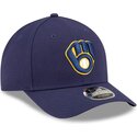 mutzen-gebogen-marineblau-snapback-9forty-m-crown-player-replica-der-milwaukee-brewers-mlb-von-new-era