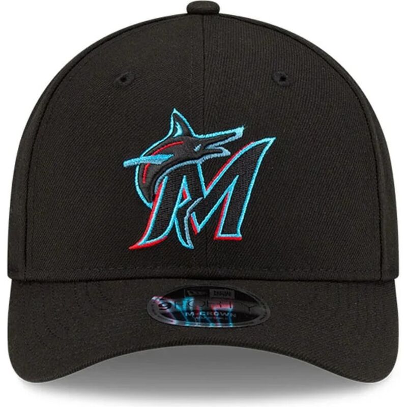 mutzen-gebogen-schwarz-snapback-9forty-m-crown-player-replica-der-miami-marlins-mlb-von-new-era