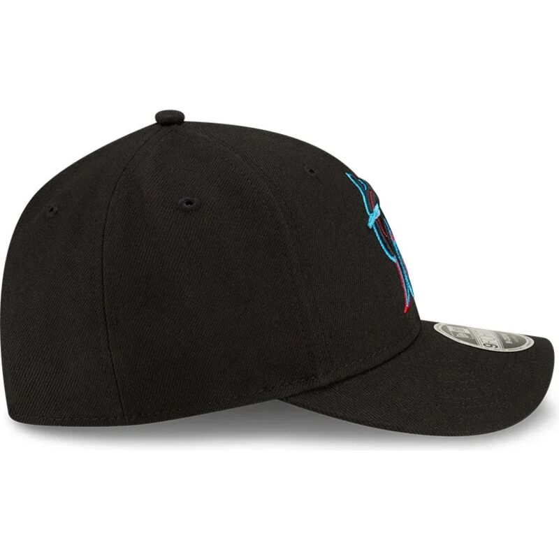 mutzen-gebogen-schwarz-snapback-9forty-m-crown-player-replica-der-miami-marlins-mlb-von-new-era