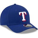 mutzen-gebogen-blau-snapback-9forty-m-crown-player-replica-der-texas-rangers-mlb-von-new-era