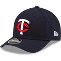 casquette-courbee-bleue-marine-snapback-9forty-m-crown-player-replica-minnesota-twins-mlb-new-era