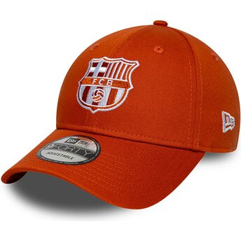Mützen gebogen orange verstellbares band 9FORTY Seasonal der FC Barcelona LALIGA von New Era