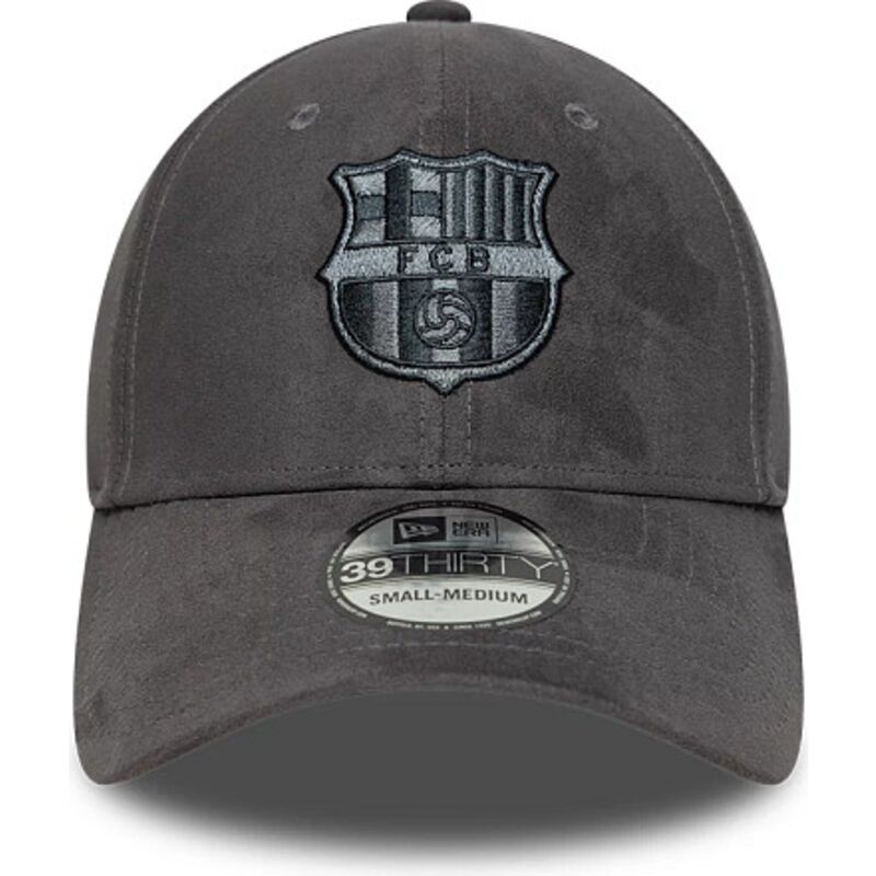 casquette-courbee-grise-ajustee-39thirty-faux-suede-fc-barcelona-laliga-new-era casquette-courbee-grise-ajustee-39thirty-faux-suede-fc-barcelona-laliga-new-era