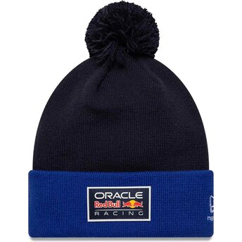 Bonnet avec pompom bleu marine Essentials Bobble Red Bull Racing Formula 1 New Era