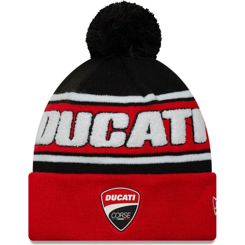 mutzen-bommel-rot-sports-knit-der-ducati-motor-motogp-von-new-era mutzen-bommel-rot-sports-knit-der-ducati-motor-motogp-von-new-era