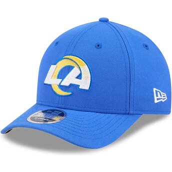 Mützen gebogen blau snapback 9FORTY M-Crown Team der Los Angeles Rams NFL von New Era